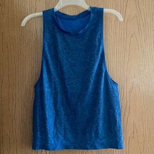 Lululemon Dark Blue Knit Mesh Tank